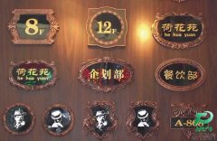 仿古浮雕标识标牌