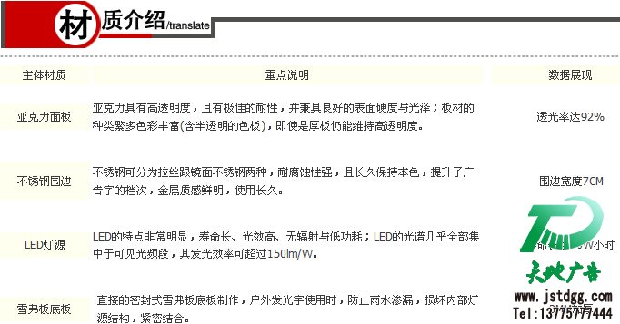 天地广告传媒专业从事不锈钢围边亚克力发光字制作、安装、维护一体化的广告服务型企业