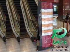 只有标识标牌深受商场的大面积使用