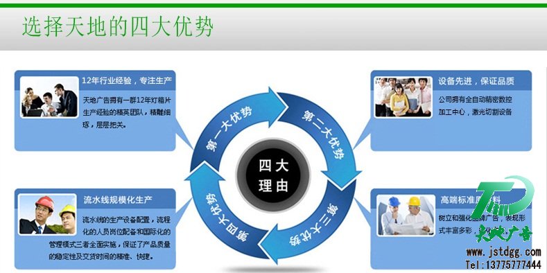 天地广告传媒专业从事发光字、亚克力发光字、树脂发光字、冲孔外露发光字、迷你发光字、不锈钢发光字、楼顶发光字制作、安装、维护一体化的广告服务型企业